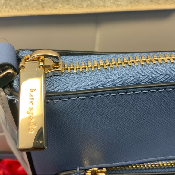 🔥NWT Kate Spade🔥crossbody Sadie in fresh blue spring color. Saffiano leather. - Picture 5 of 13